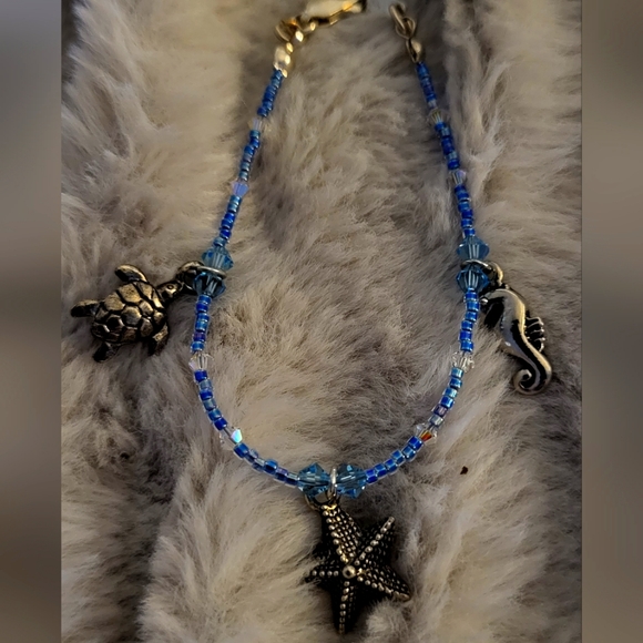 Ocean Blue Charm Bracelet - Picture 1 of 3
